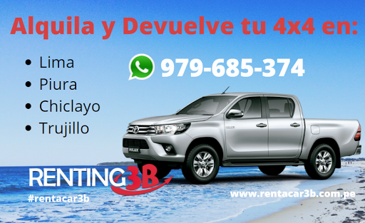 3B Rent A Car Trujillo / Alquiler de autos y camionetas en Trujillo